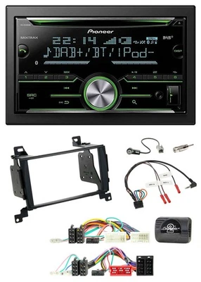 Pioneer Bluetooth Lenkrad DAB 2DIN USB CD Autoradio für Hyundai Santa Fe 2010-20 - Bild 1 von 4