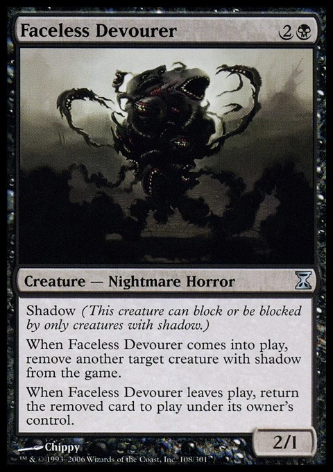 Faceless Devourer - Time Spiral #108/301 MTG Magic The Gathering - Image 1 of 1
