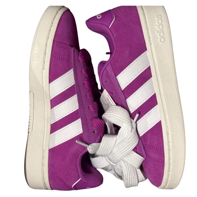 Adidas Grand Court Alpha женщин 6,5 фиолетовый образ жизни кроссовки JH7231 новый - Изображение 1 из 4