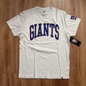 New York Giants NFL 47 Brand T-Shirt Mens Large Gray Short Sleeve Football - Picture 1 of 6