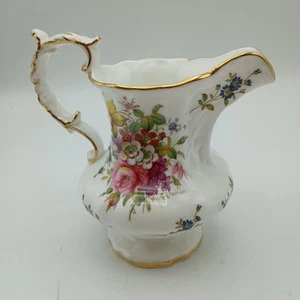 Hammersley Spode Bone China Jug/Creamer Floral Gold Trim 12cm VGC Vintage - Picture 1 of 7