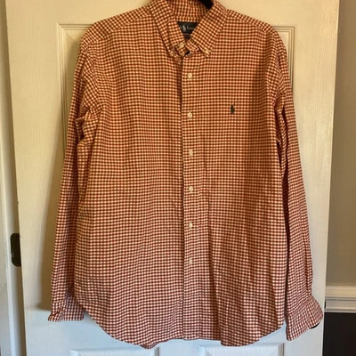 Ralph Lauren Button Down Dress Shirt Sz Large Classic Fit Mens Long Sleeve - Image 1 of 4