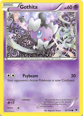 Gothita 32/124 XY - Fates Collide Pokemon 010724 - Image 1 of 2