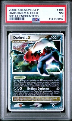 POKEMON GREAT ENCOUNTERS DARKRAI LV X #104 ULTRA RARE PSA 7 NM #114135892 - Image 1 of 2