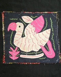 Flamingo Mola Textil Handarbeit - Bild 1 von 5