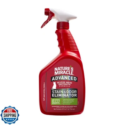 Nature's Miracle Advanced Cat Stain and Odor Eliminator Spray, Severe Mess En - Image 1 of 4