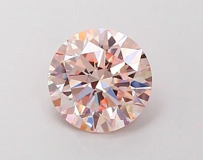 Round 1.49ct Fancy  Pink VS2 HPHT IGI loose lab grown diamond - Image 1 of 3