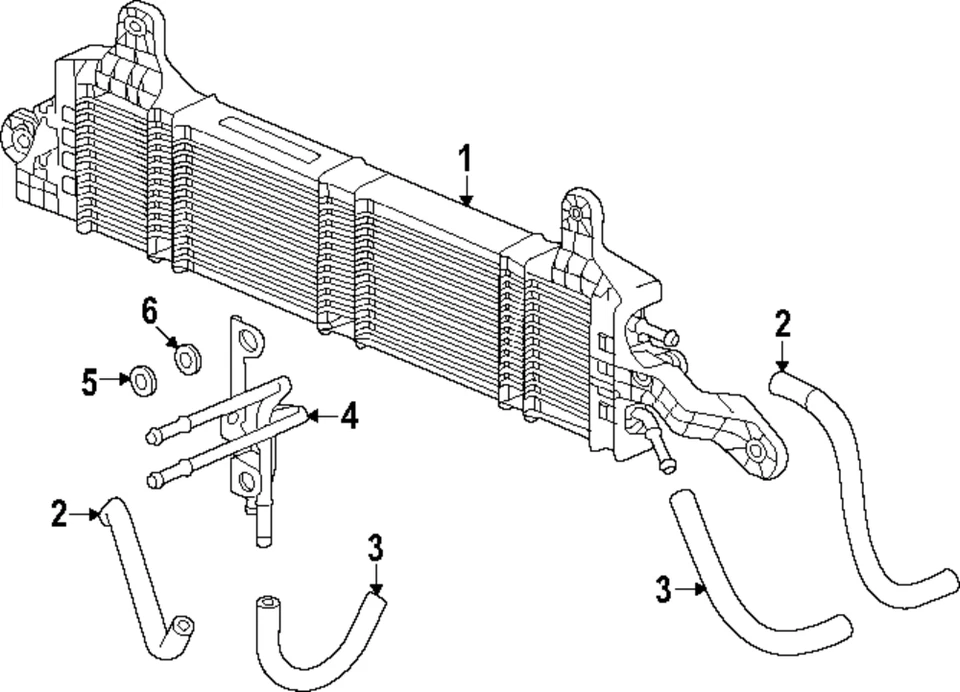Refrigerador de transmisión genuino Honda 25500-6MR-003 Foto 1 de 1