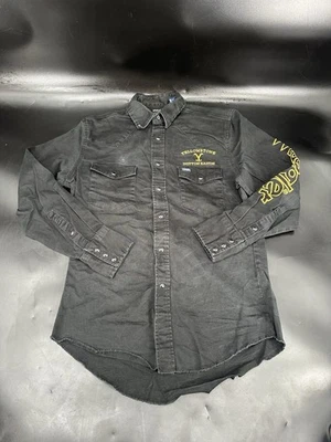 Wrangler Yellowstone Shirt Men's M Western Pearl Snap Rodeo Cowboy Embroidered - Image 1 of 4