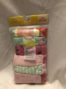 Wonder Nation Toddler Girls 6 Pair Briefs Size 2T-3T NWT SKU WQ26 - Picture 1 of 2