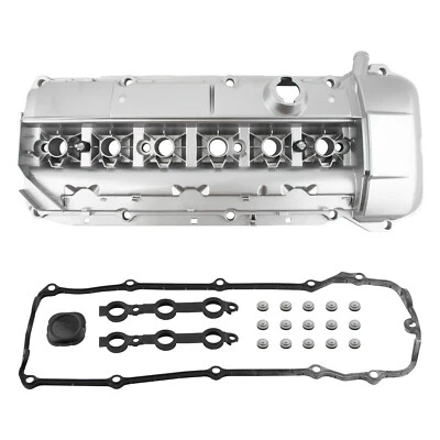 Aluminum Valve Cover & Gasket for BMW E46 320i 325i 330i E39 525i X3 X5 Z4 M54 - Image 1 of 4