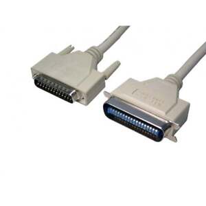 2m Centronics Printer Cable 25 Pin Male to 36 Pin Male IEEE 1284 Lead