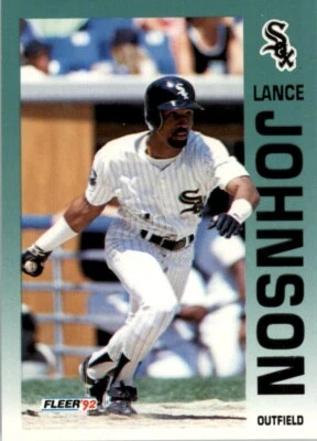 1992 Fleer MLB Lance Johnson #87 - Image 1 of 2