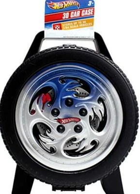Estuche de almacenamiento para 30 autos Hot Wheels con asa de transporte de fácil agarre  Foto 1 de 4