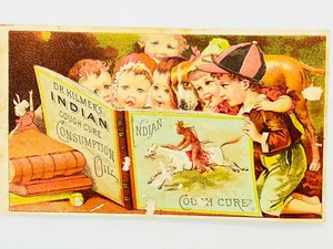 1800's Victorian Trade Card Dr. Kilmer's Indian Cough Cure Quack Medicine NY - Picture 1 of 3