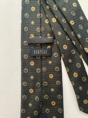 CORBATA SEDA ESTAMPADA BARNEYS NEW YORK 58 X3,75" ANCHO.NUEVA.ITALIA. Foto 1 de 3
