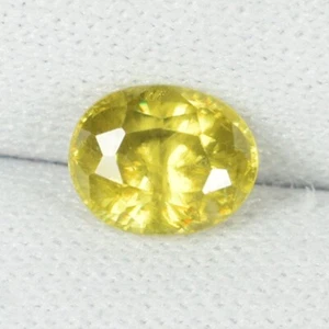 1.13 Cts Best Luster Multi Sparkling Natural Sphene Oval....!!!!!! - Picture 1 of 2