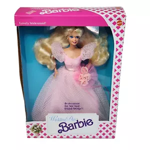 VINTAGE 1990 WEDDING DAY BARBIE DOLL MATTEL NEW ORIGINAL BOX # 9608 NEW NOS - Picture 1 of 9