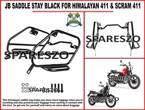 "JB SADDLE STAY, BLACK" FIT FOR ROYAL ENFIELD HIMALAYAN 411 & SCRAM 411 - Picture 1 of 6