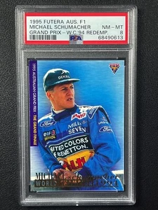 MICHAEL SCHUMACHER PSA 8 1995 FUTERA AUSTRALIAN F1 GRAND PRIX WC 94 REDEMPTION 3 - Picture 1 of 2