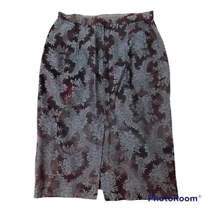 Falda de novia Jessica McClintock para mujer talla 16 floral púrpura hecha en EE. UU. - Imagen 1 de 6