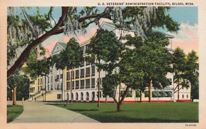 DE COLECCIÓN BILOXI MS CUARTEL DOMICILIARIO SOLDADOS ESTADOUNIDENSES HOGAR LINO POSTAL 91822 R - Imagen 1 de 2