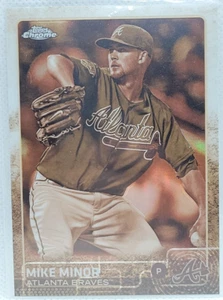 Mike Minor 2015 Topps Chrome Baseball Sepia Refractor #197 NrMt - Picture 1 of 1