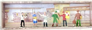 Merten HO 800 FIGURAS DE FERROCARRIL Personas Trabajadores Lote RR Porter Juguete Trenes Alemania - Imagen 1 de 7