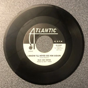 BILLIE JEAN HORTON Vinyl 45 RPM Record ATLANTIC 45-2249 PROMO VG+ Pop Folk - Picture 1 of 2