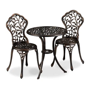 Balkonmöbel Set Gartenmöbel Bistroset Gartentisch Balkonstühle 3er Sitzgarnitur - Bild 1 von 11