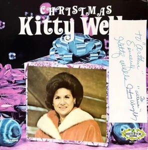 KITTY WELLS HAND SIGNED AUTOGRAPH LP ALBUM "CHRISTMAS ALBUM" - Picture 1 of 2
