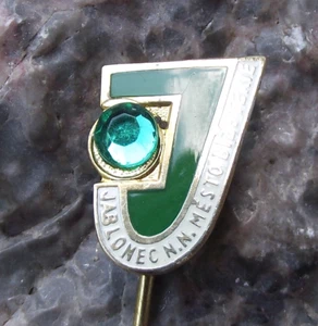 Vintage Jewelled Jablonec nad Nisou Czech Jewelry Centre Pin Badge - Picture 1 of 4