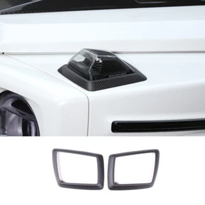 Matte Carbon Turn Signal Light Frame Signal Light Trim For Benz G W463 2019-2020 - Picture 1 of 10