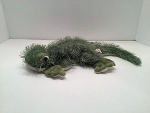 Ganz Webkinz Gecko Retired Fuzzy Green Plush Animal 15” - Picture 1 of 7