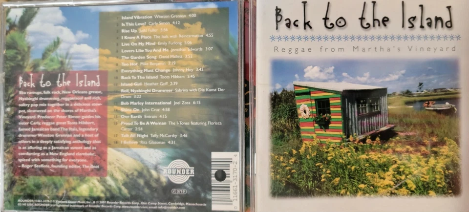Back to the Island Reggae Marthas Vineyard CD 2001 Rounder Carly Simon John Cruz - Image 1 of 1