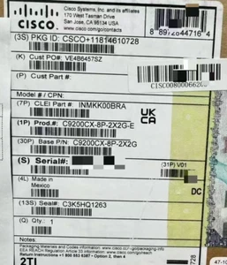 C9200CX-8P-2X2G-E Cisco Catalyst 9200CX 8-port 1G PoE+ Network Essentials NEW - Picture 1 of 4