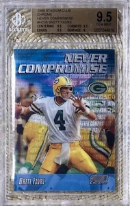 1999 STADIUM CLUB NEVER COMPROMISE BRETT FAVRE BGS 9.5 POP 7 - Picture 1 of 2