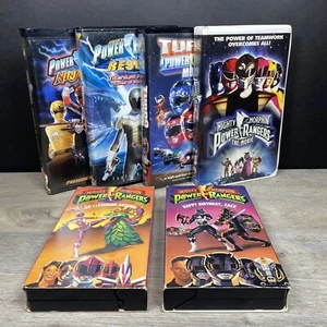 Mighty Morphin Power Rangers VHS lot of 6 - Saban Disney Fox - Ninja Storm TURBO - Picture 1 of 11