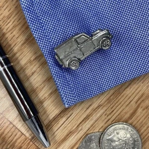 CLASSIC 4X4 4WD PEWTER CUFFLINKS GIFT BOX WEDDINGS BIRTHDAYS XMAS CORPORATE - Picture 1 of 4