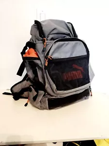 Rare Puma Pro Skateboarding Travel Backpack-Gun Metal/Orange - Picture 1 of 20