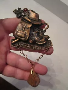 WANDERFREUNDE LANDSWEILER REDEN MEDAL 5 1/2" LONG - HEAVY - LOT C - Picture 1 of 2