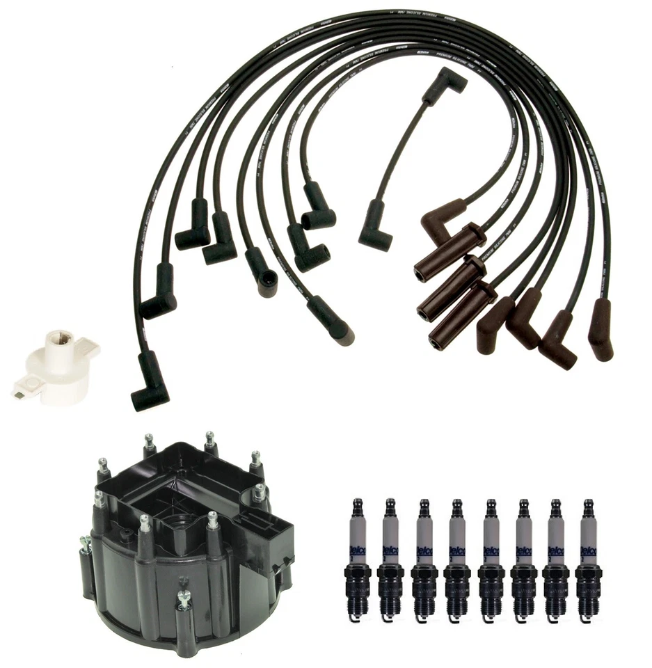 Kit de encendido ACDelco distribuidor tapa rotor cable bujías para Chevy Pontiac V8 Foto 1 de 1