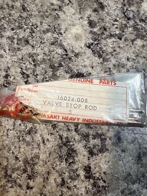 Nuevo de Lote Antiguo Kawasaki F5 350 Big Horn 70-71 Válvula de Acelerador Varilla de Parada 16024-008 Cantidad 4 A16 Foto 1 de 2