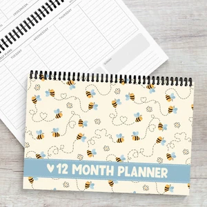 Weekly Desk Planner Organiser A4 BEE HAPPY Office Family Ladies To Do List Diary - Picture 1 of 5