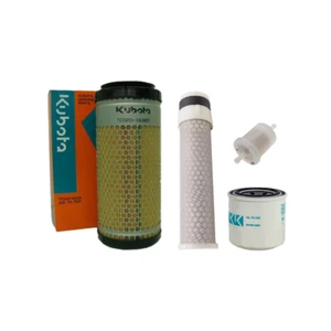 Genuine OEM Kubota RTV 1140 Filter Kit Inner Air, Outer Air, Oil, Fuel Only - Picture 1 of 1