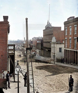 1864 Atlanta, Georgia. Blick auf die Marietta Straße 11 x 14" Foto - Bild 1 von 1
