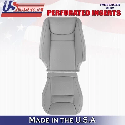 2001 2002 2003 Fits Toyota Highlander Passenger Top & Bottom Leather Covers Gray - Image 1 of 4