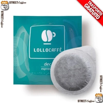 LOLLO CAFFE 50 150 300 600 900 1200 Cialde Filtro carta Caffè Lollo ESE 44 Decaffeinato Deca