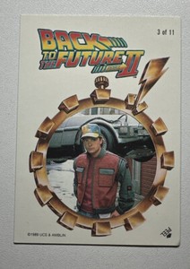1989 Topps Back to the Future Part II Stickers Marty McFly #10