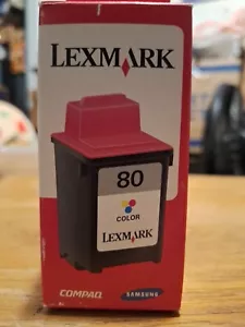 Vintage Lexmark Samsung Compaq Genuine 80 Color Print Ink Cartridge - Picture 1 of 4